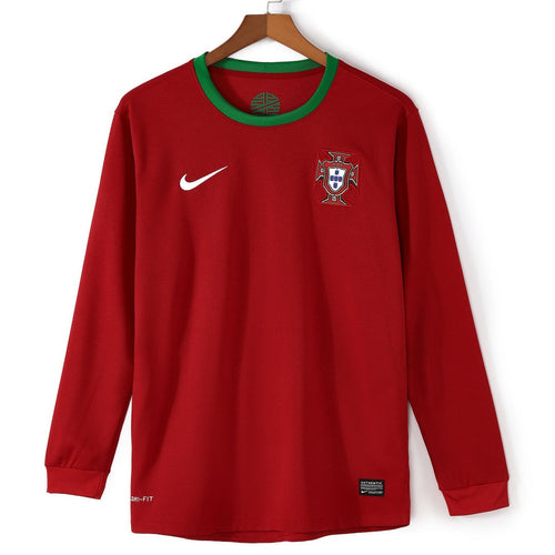 2012 Portugal Home Retro Long Sleeve Jersey