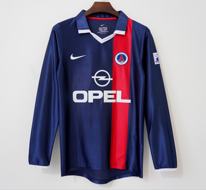 2001-2002 PSG Home Retro Long Sleeve Jersey