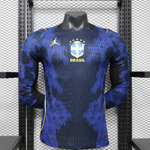 2026 Brazil Away Player Version Long Sleeve Jersey