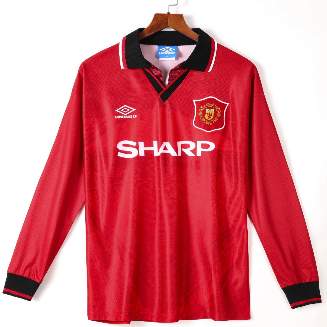 1994-1996 Manchester United Home Retro Long Sleeve Jersey