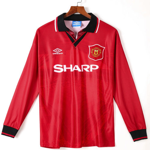 1994-1996 Manchester United Home Retro Long Sleeve Jersey