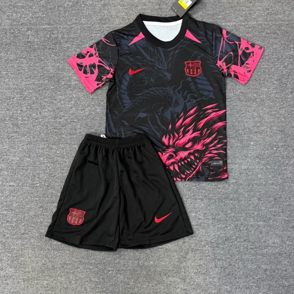 25/26 Barcelona Special Black Kids Set