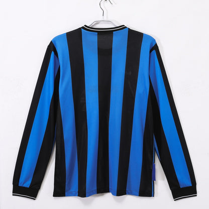 2009-2010 Retro Inter Milan Home Long Sleeve Jersey