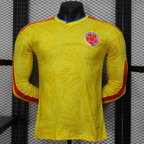 25/26 Colombie Home Player Version Long Sleeve Jersey