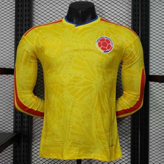 25/26 Colombie Home Player Version Long Sleeve Jersey