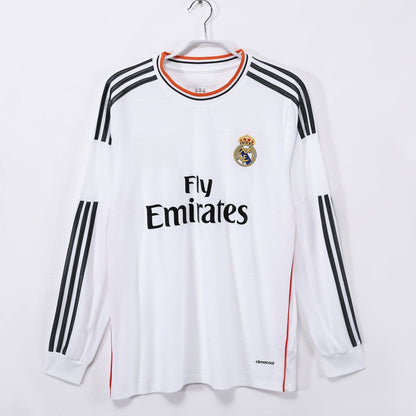 2013-2014 Retro Real Madrid Home Long Sleeve Jersey