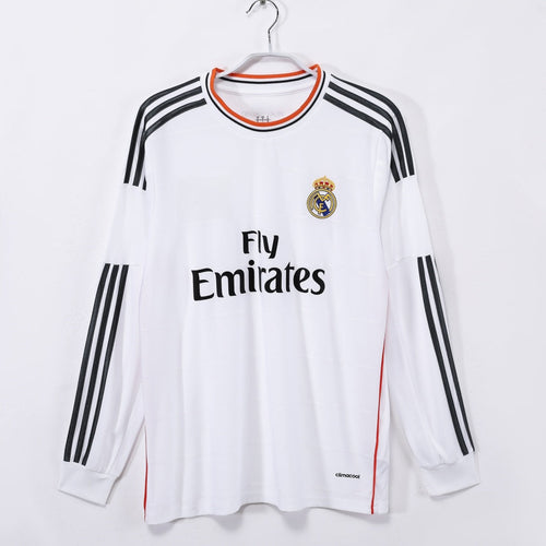2013-2014 Retro Real Madrid Home Long Sleeve Jersey