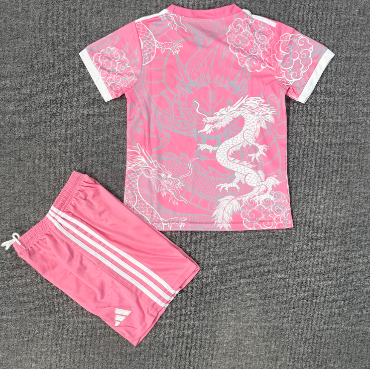 25/26 Real Madrid dragon Pink Kids Set