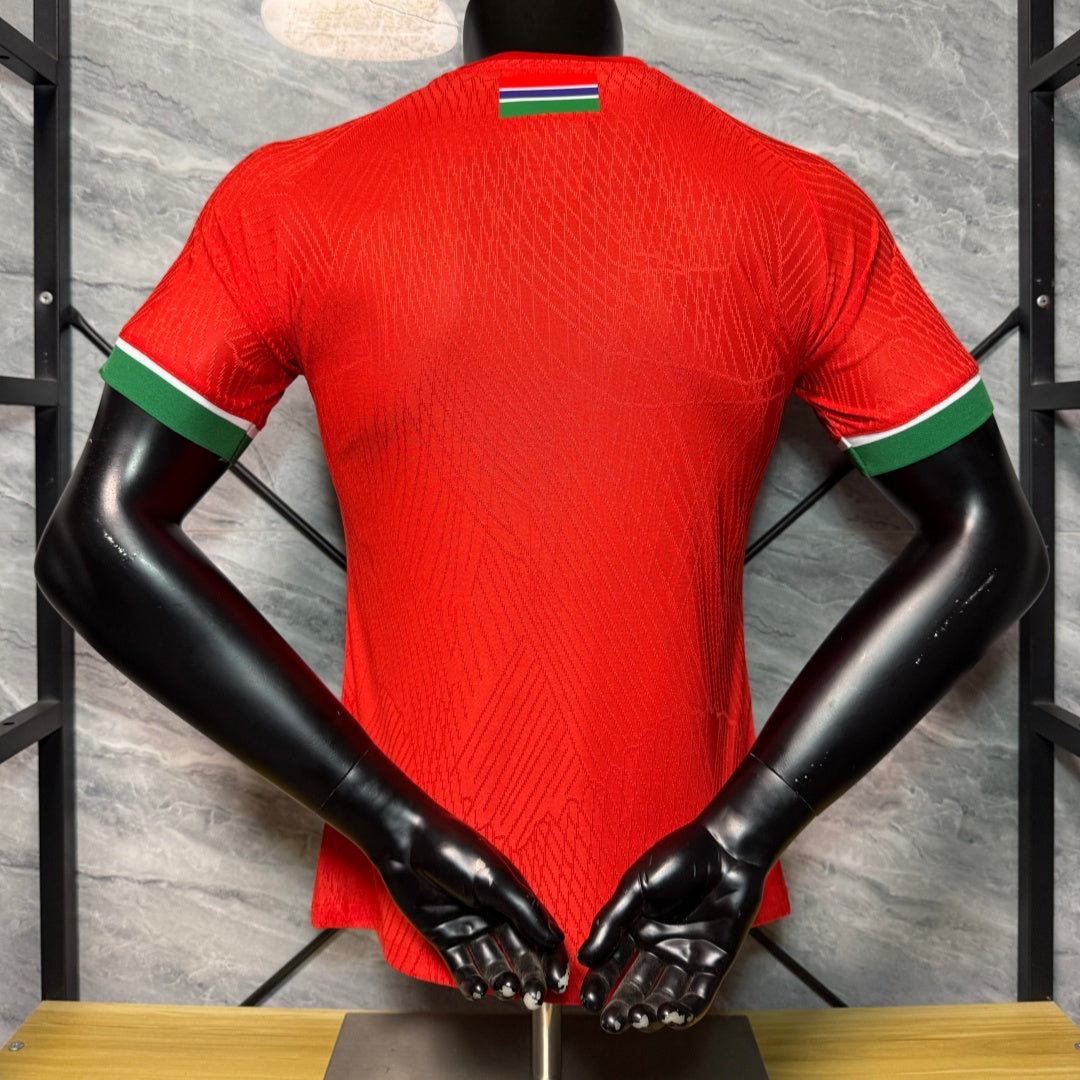 25/26 Gambia Red Player Version Jersey