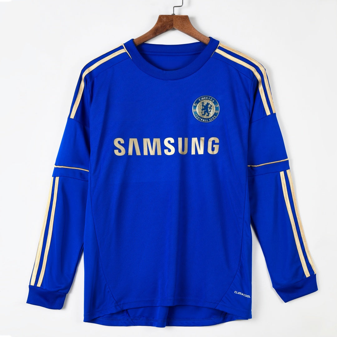 2012-2013 Chelsea Home Retro Long Sleeve Jersey