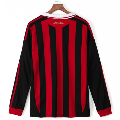 2009-2010 Retro AC Milan Home Long Sleeve Jersey