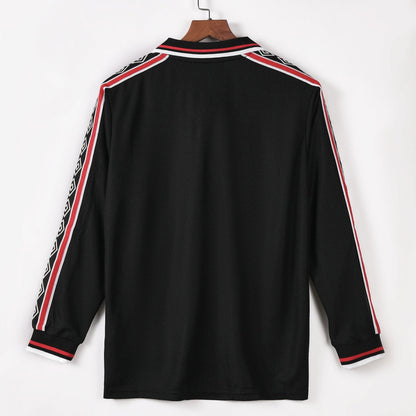 1998-1999 Manchester United Away Retro Long Sleeve Jersey