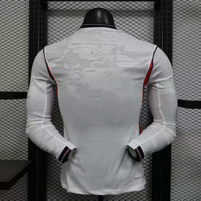 25/26 England Home Player Version Long Sleeve Jersey