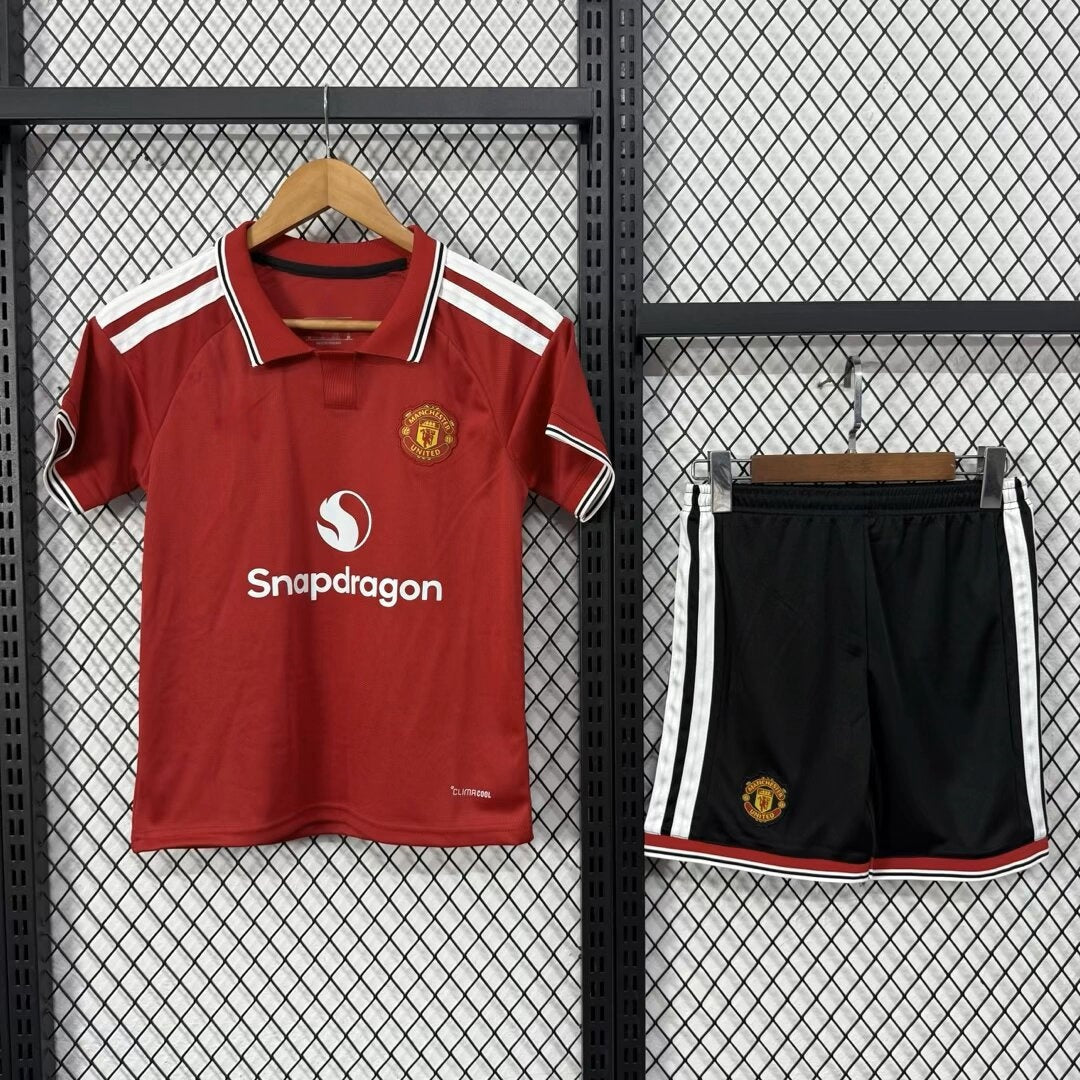 26/27 Manchester United Home Kids Set