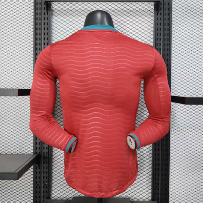 25/26 Portugal Home Player Version Long Sleeve Jersey