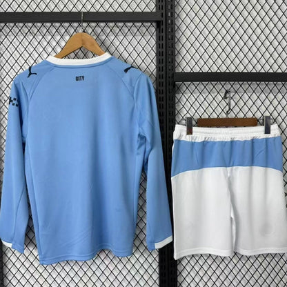 25/26 Manchester City Home Long Sleeve Adult Full Set