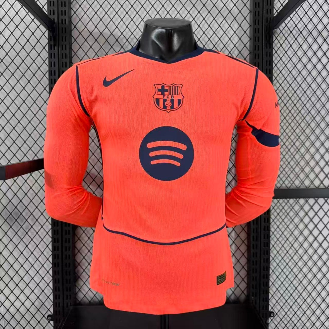 25/26 Barcelona Third Player Version Long Sleeve Jersey