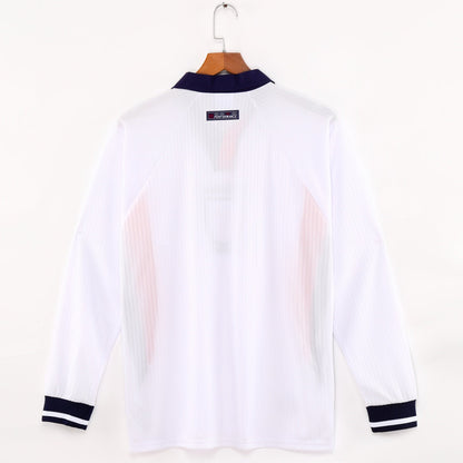 1998 England Home Retro Long Sleeve Jersey