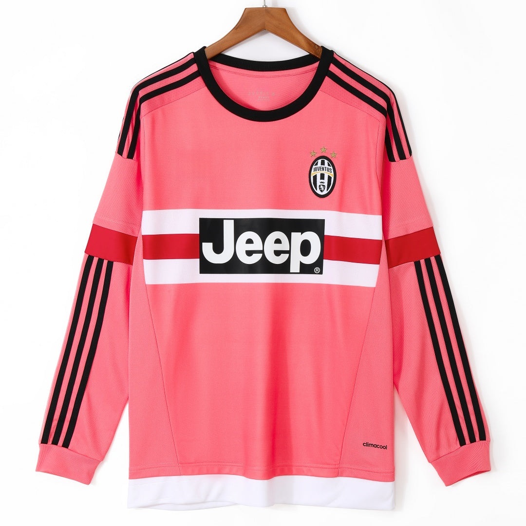 2015-2016 Juventus Away Long Sleeve Retro Jersey