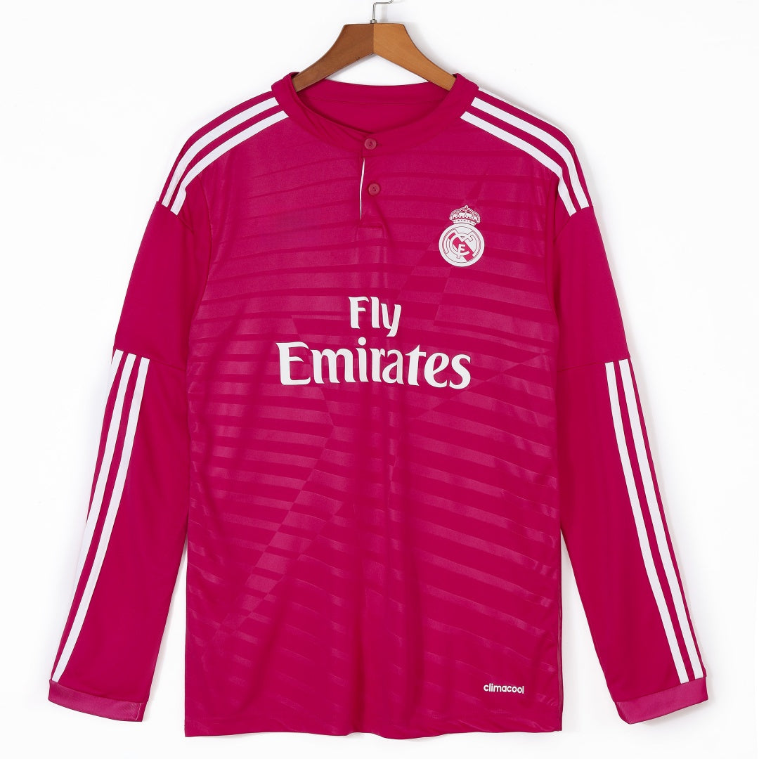2014-2015 Retro Real Madrid Away Long Sleeve Jersey