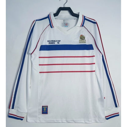 1998 France Away Retro Long Sleeve Jersey