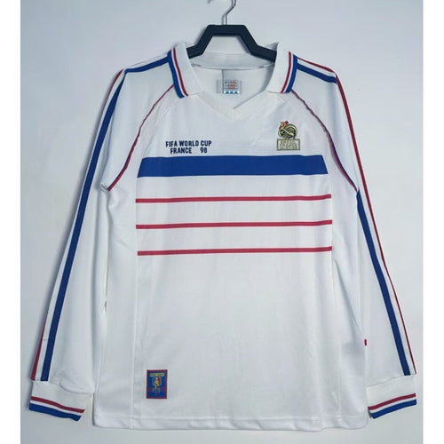 1998 France Away Retro Long Sleeve Jersey