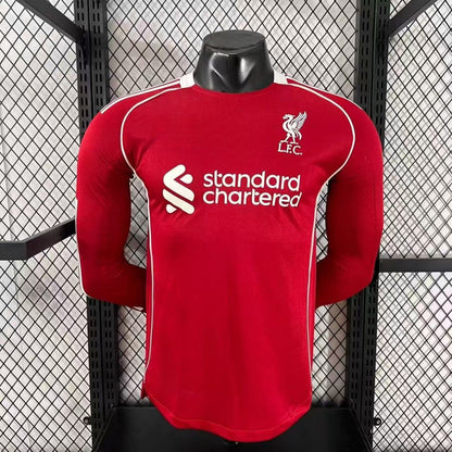 25/26 Liverpool Home Player Version Long Sleeve Jersey