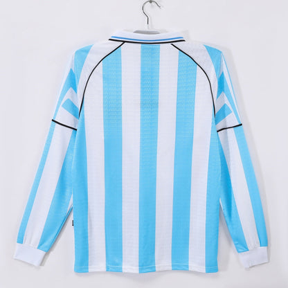 1998-1997 Argentine Home Retro Long Sleeve Jersey