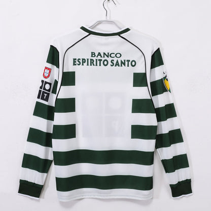2001-2003 Retro Sporting CP Home Long Sleeve Jersey