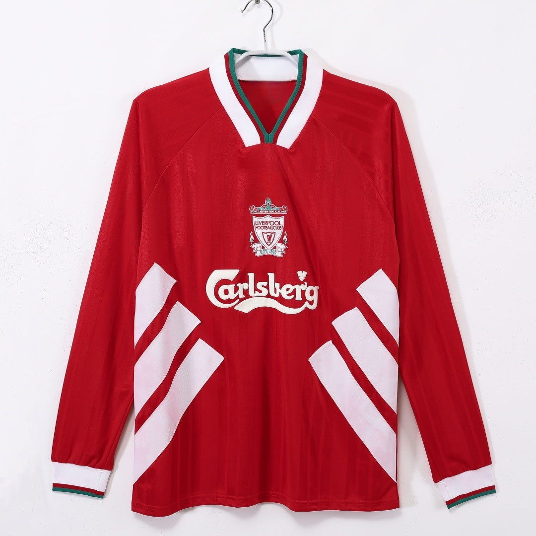 1993-1995 Retro Liverpool Home Long Sleeve Jersey