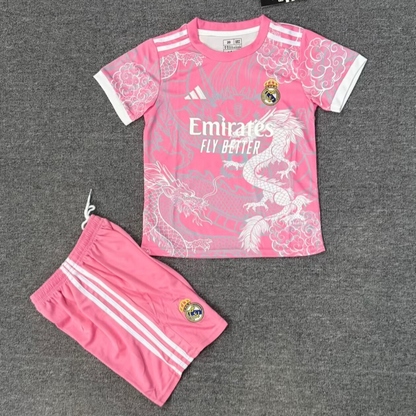 25/26 Real Madrid dragon Pink Kids Set