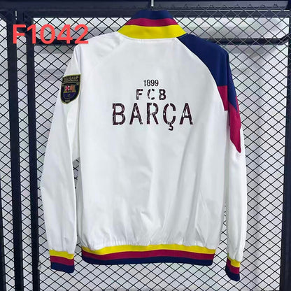 Barcelona White Reversible Windbreaker