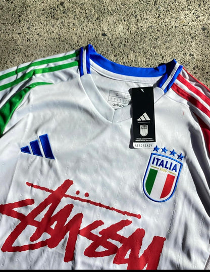 ITALIE X STUSSY - MAILLOT BLANC