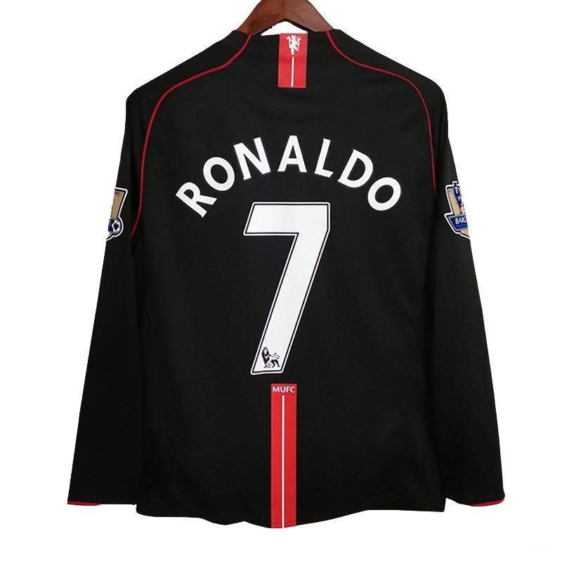Manchester United Away Retro Long Sleeve 2007 2008 Jersey
