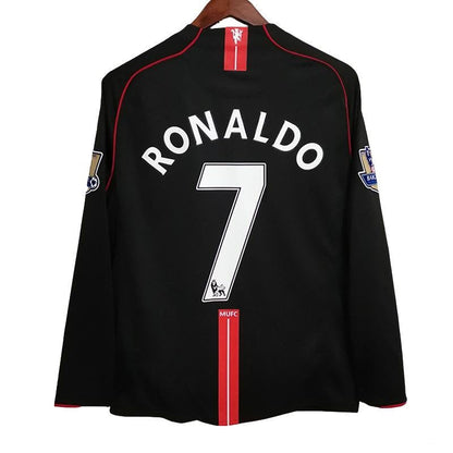 Manchester United Away Retro Long Sleeve 2007 2008 Jersey