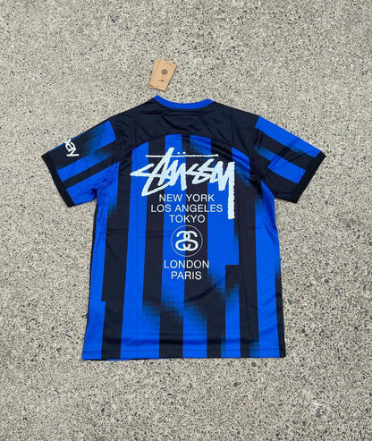 MAILLOT STUSSY X "INTER" - BLEU/NOIR