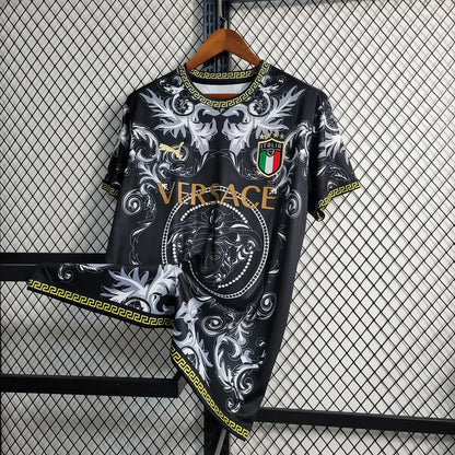 ITALIE 2023 CONCEPT VERSACE NOIR MAILLOT DOMICILE
