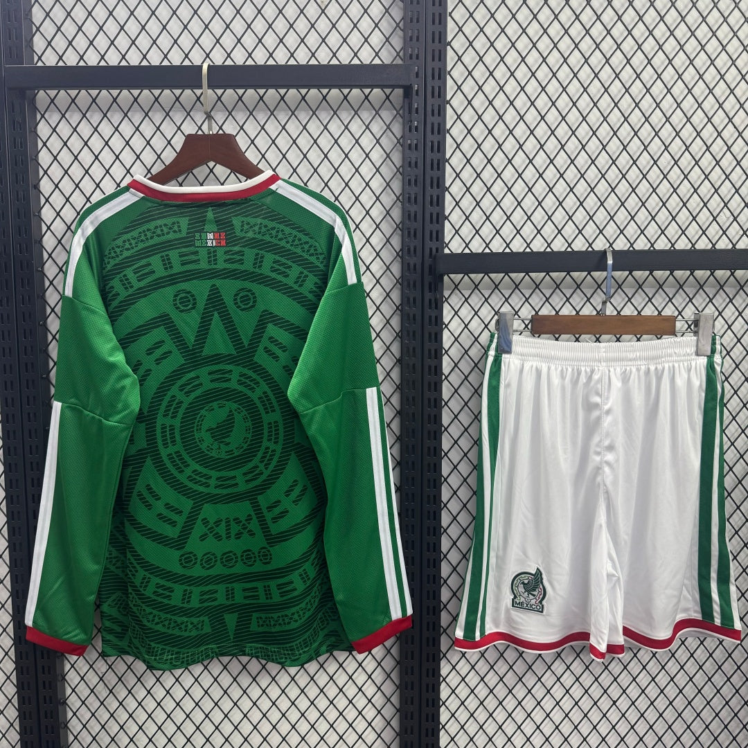 25/26 Mexico Home Long Sleeve Adult Full Set