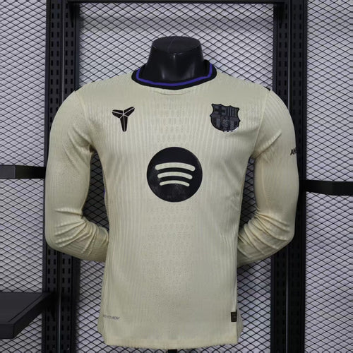 24/25 Barcelona Away Player Version Long Sleeve Jersey