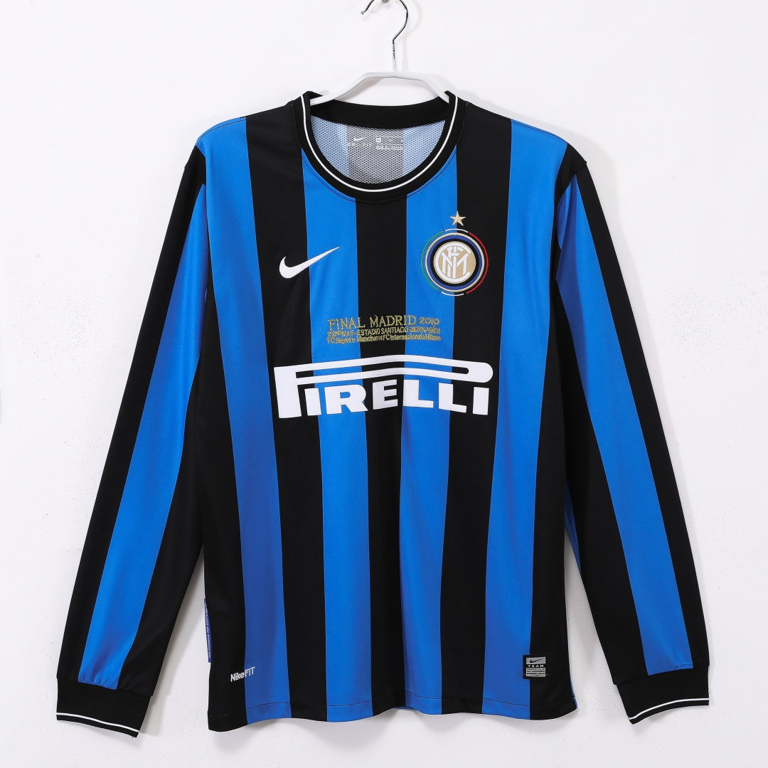 2009-2010 Retro Inter Milan Home Long Sleeve Jersey
