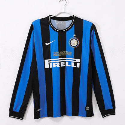 2009-2010 Retro Inter Milan Home Long Sleeve Jersey