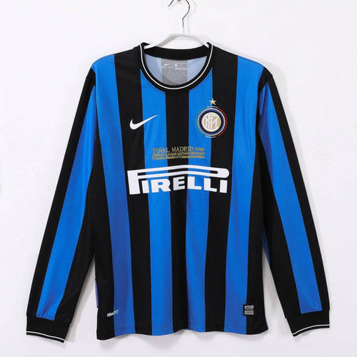 2009-2010 Retro Inter Milan Home Long Sleeve Jersey
