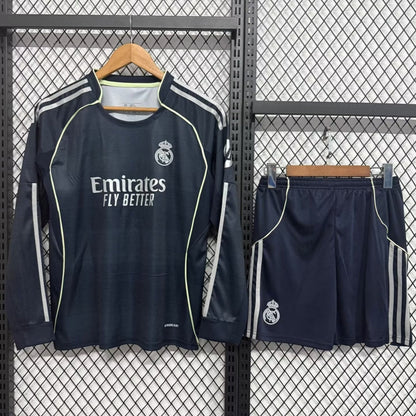 25/26 Real Madrid Away Long Sleeve Adult Full Set