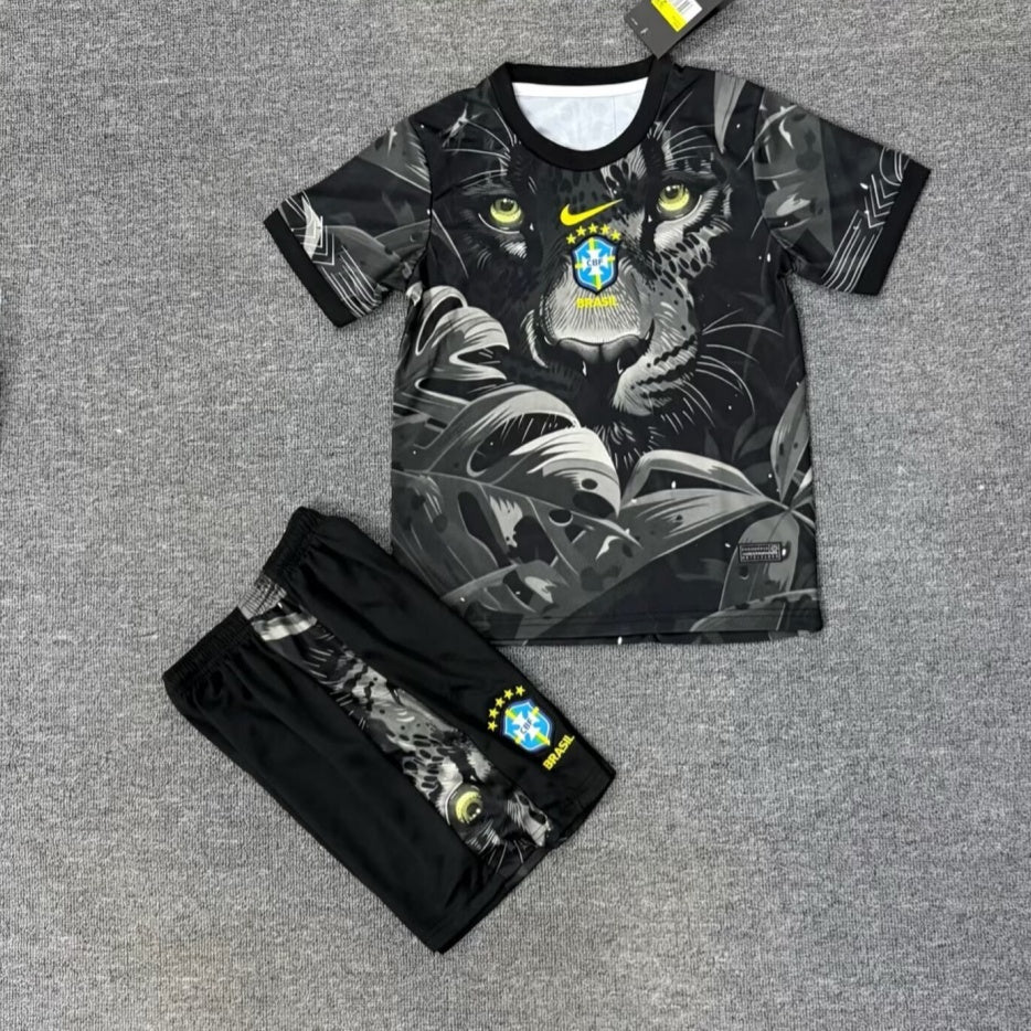 25/26 Brazil Special Black Kids Set