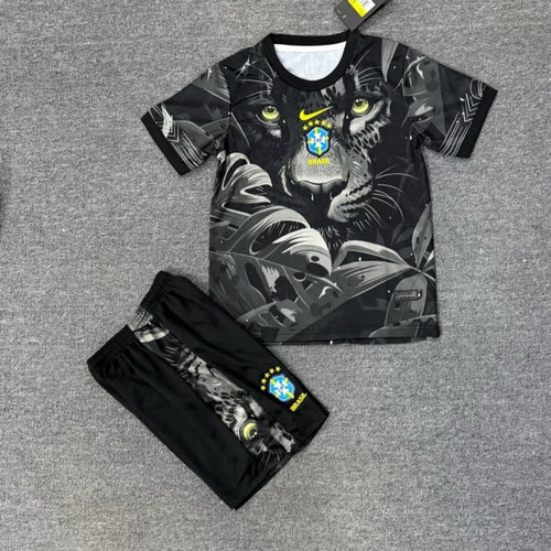 25/26 Brazil Special Black Kids Set