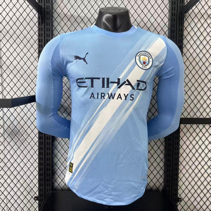 25/26 Manchester City Home Player Version Long Sleeve Jersey