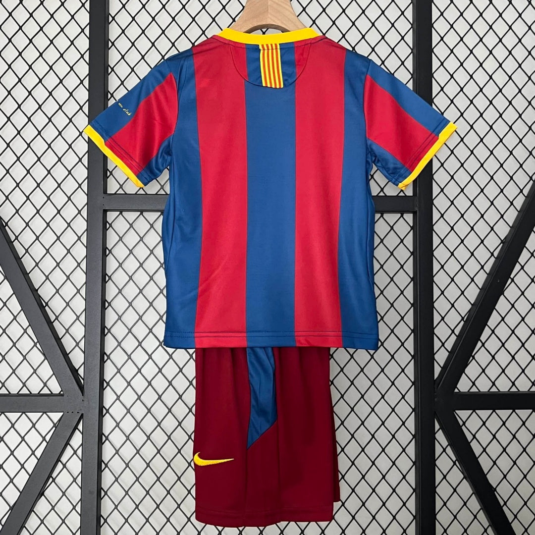 2010-2011 Barcelona Home Retro Kids Set