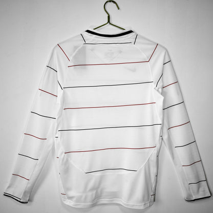 2003-2004 Manchester United Away Retro Long Sleeve Jersey