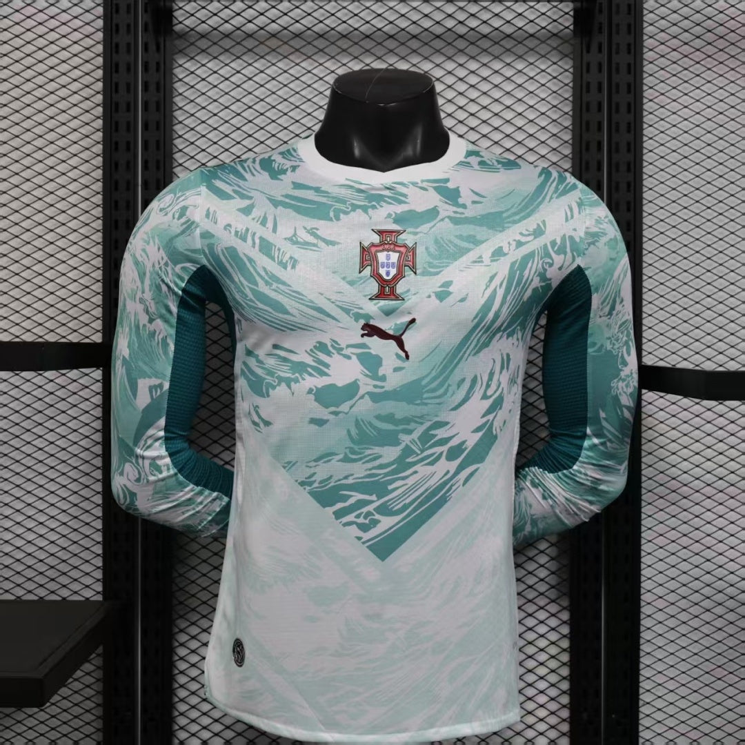 25/26 Portugal Away Player Version Long Sleeve Jersey