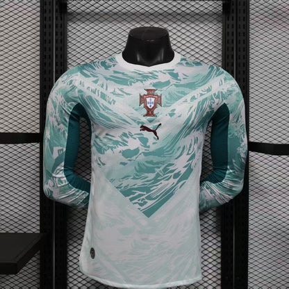 25/26 Portugal Away Player Version Long Sleeve Jersey